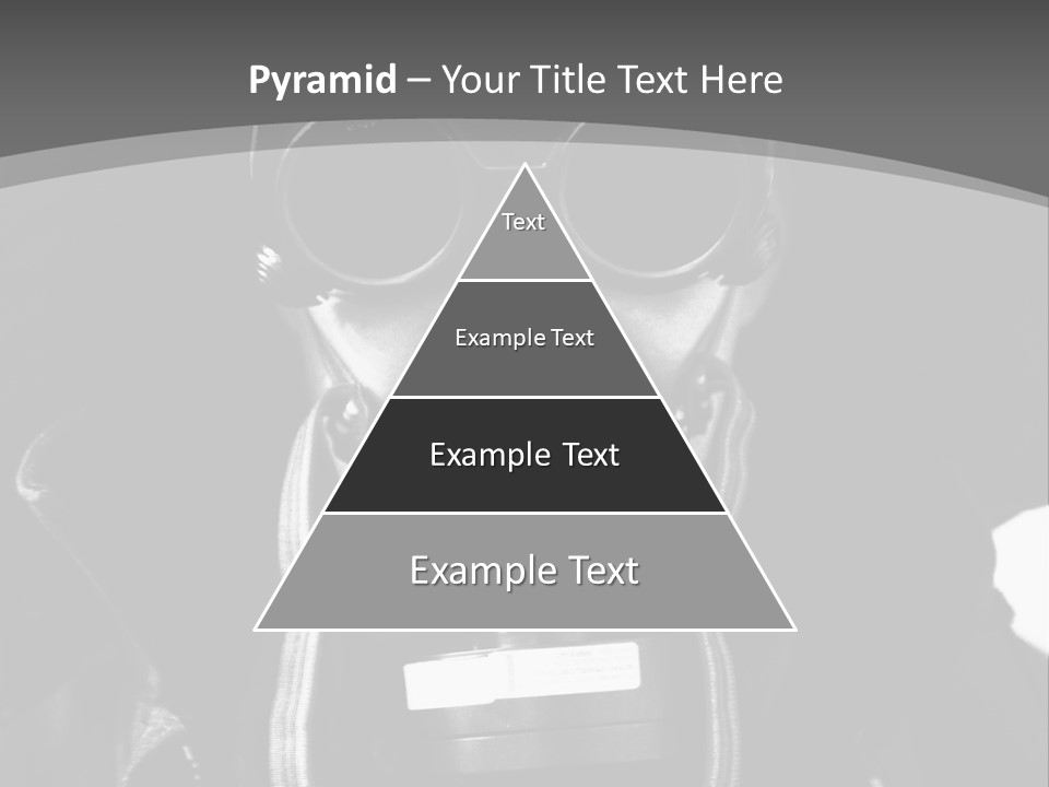 Fear Biohazard Maschera PowerPoint Template