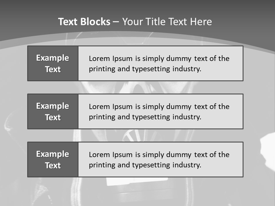 Fear Biohazard Maschera PowerPoint Template