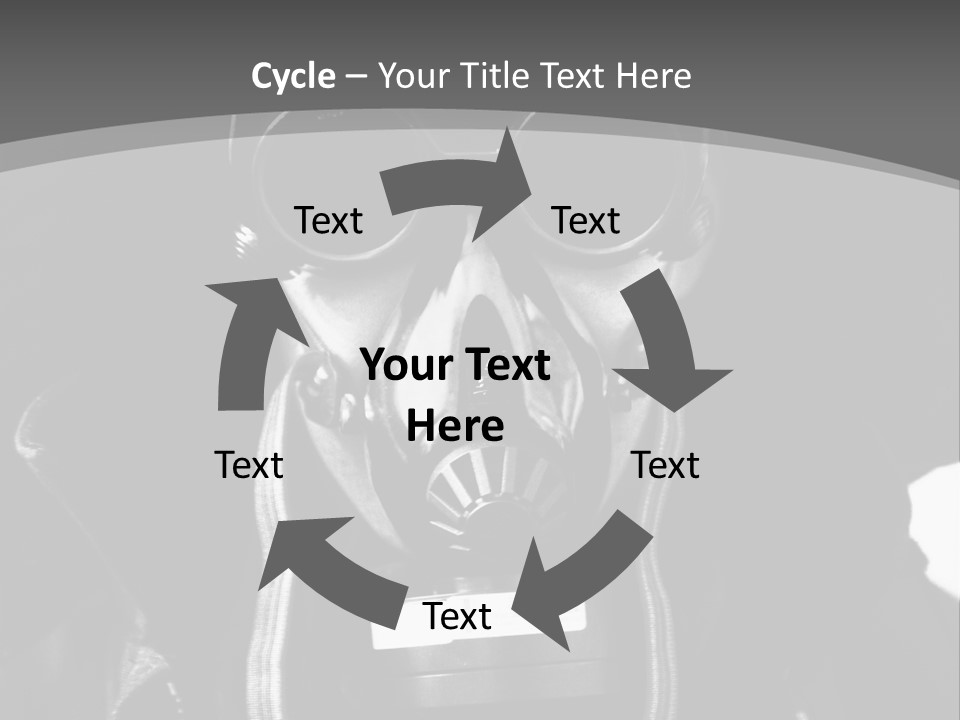 Fear Biohazard Maschera PowerPoint Template