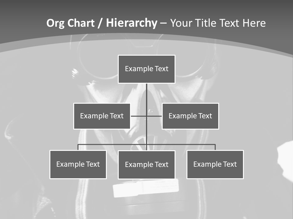 Fear Biohazard Maschera PowerPoint Template