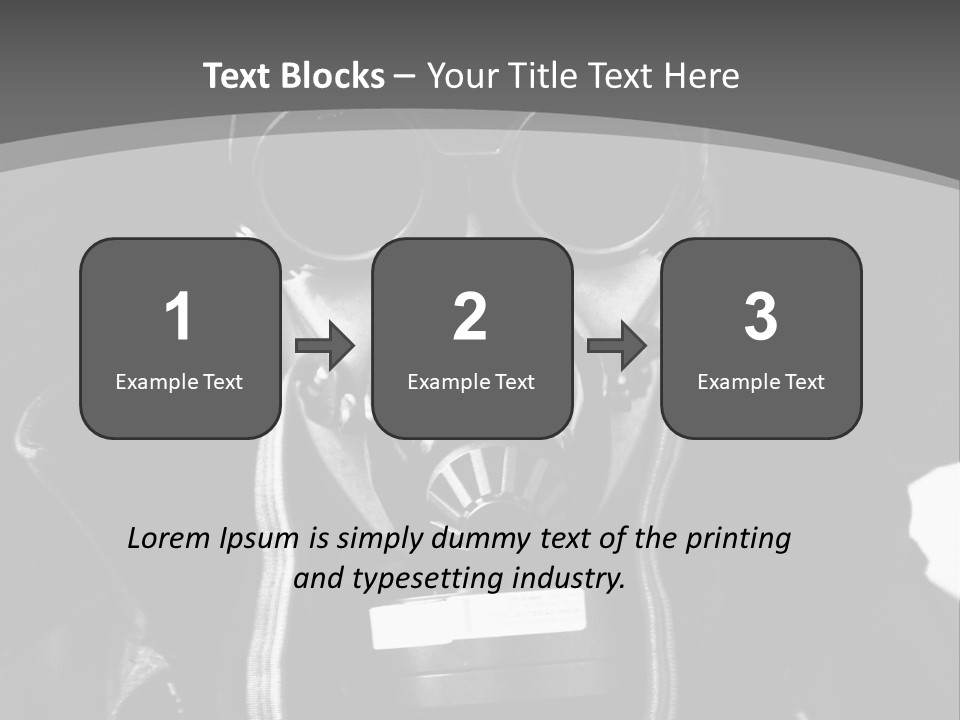 Fear Biohazard Maschera PowerPoint Template