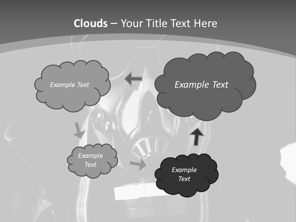 Fear Biohazard Maschera PowerPoint Template