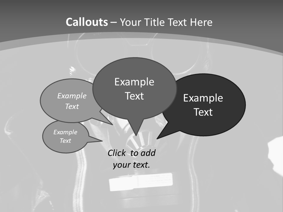 Fear Biohazard Maschera PowerPoint Template