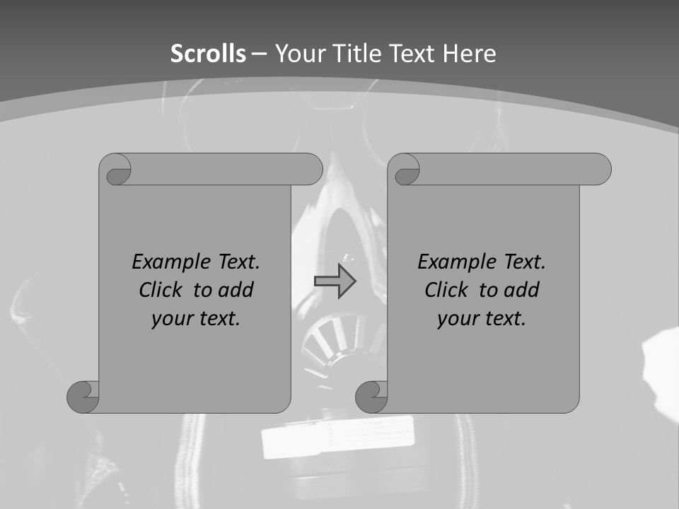 Fear Biohazard Maschera PowerPoint Template