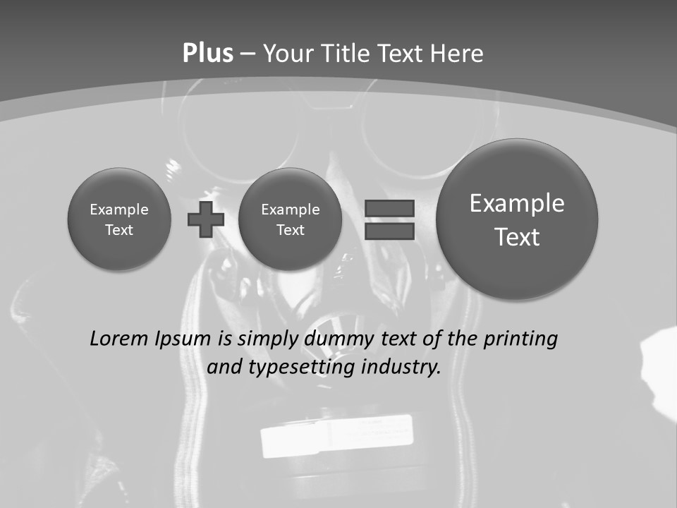 Fear Biohazard Maschera PowerPoint Template