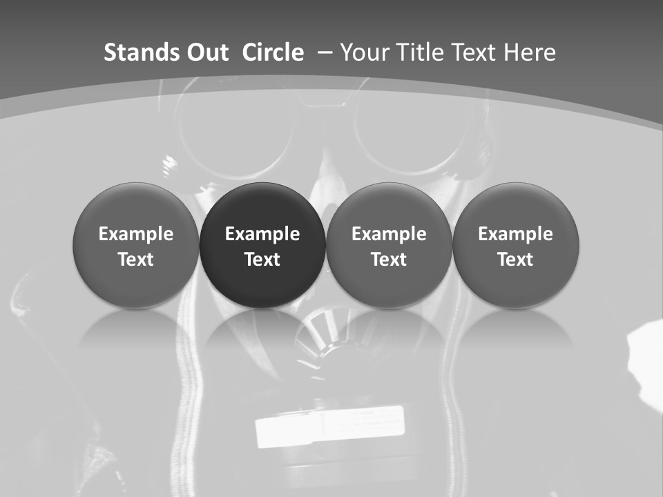 Fear Biohazard Maschera PowerPoint Template