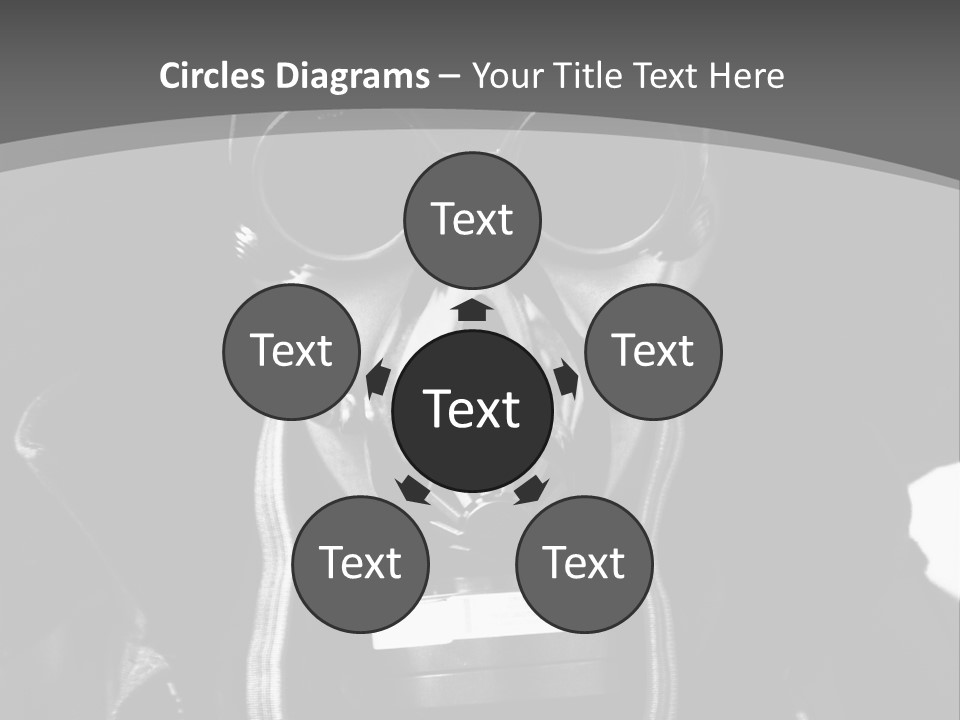 Fear Biohazard Maschera PowerPoint Template