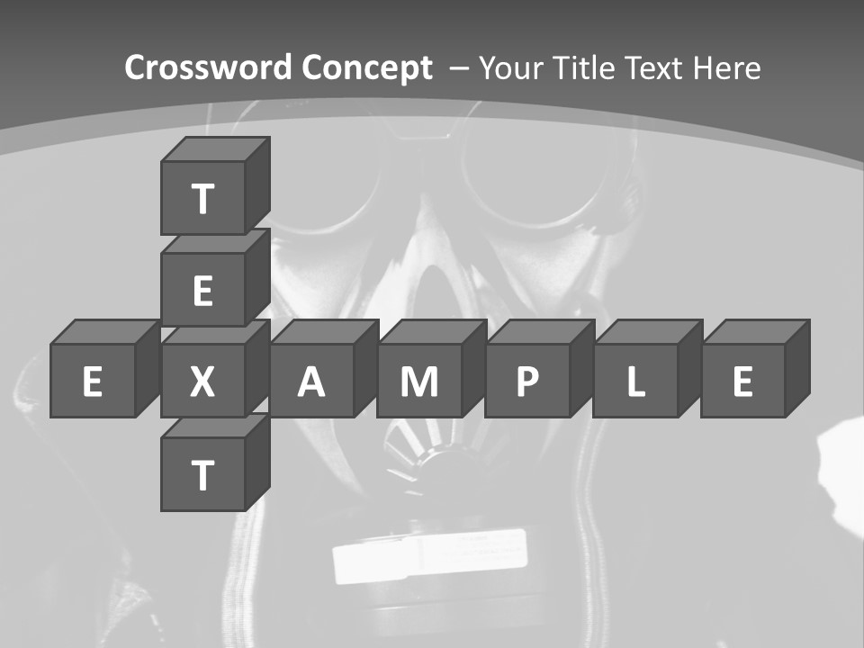 Fear Biohazard Maschera PowerPoint Template