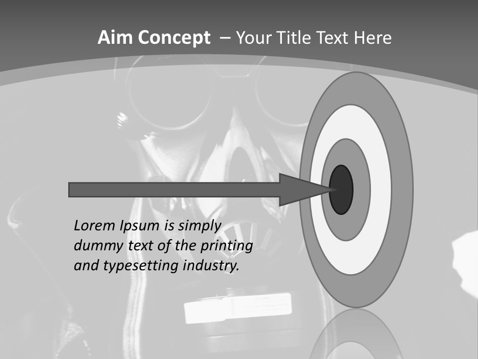 Fear Biohazard Maschera PowerPoint Template