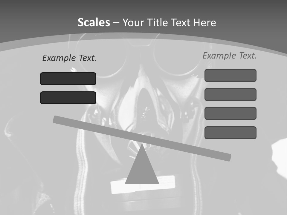 Fear Biohazard Maschera PowerPoint Template