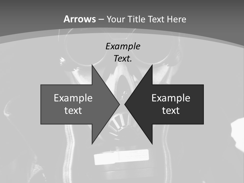 Fear Biohazard Maschera PowerPoint Template