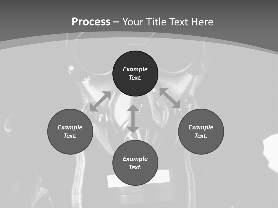 Fear Biohazard Maschera PowerPoint Template