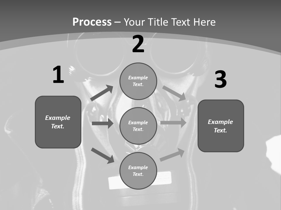 Fear Biohazard Maschera PowerPoint Template