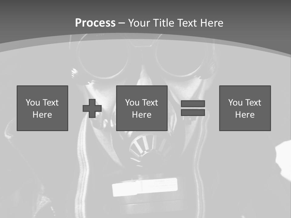 Fear Biohazard Maschera PowerPoint Template