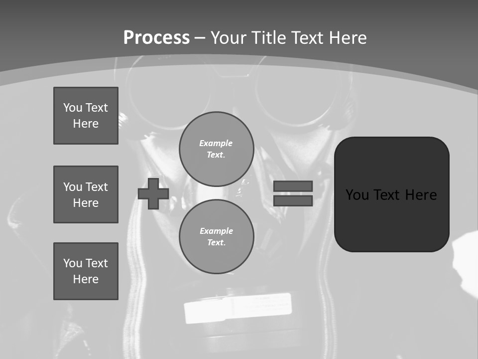 Fear Biohazard Maschera PowerPoint Template