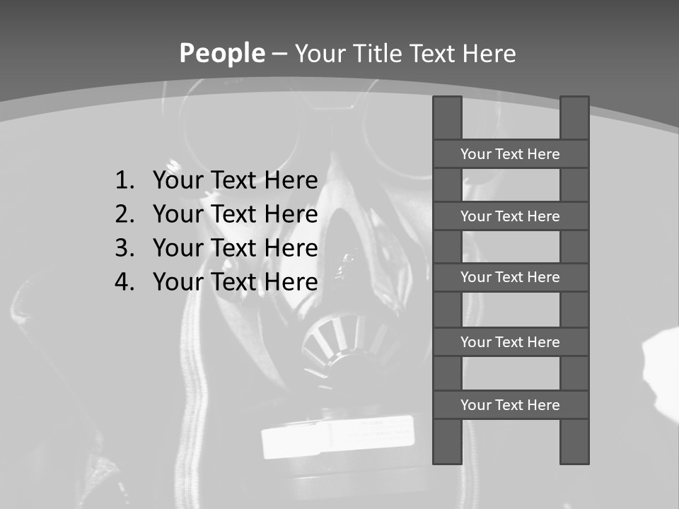 Fear Biohazard Maschera PowerPoint Template