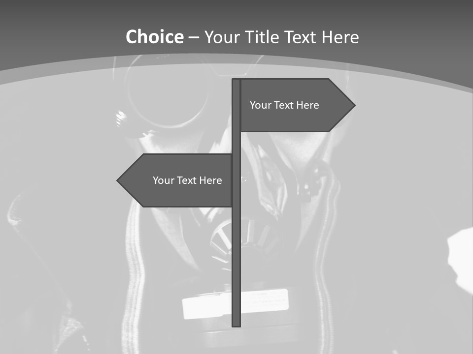 Fear Biohazard Maschera PowerPoint Template