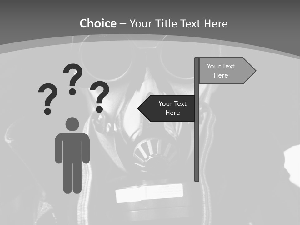 Fear Biohazard Maschera PowerPoint Template