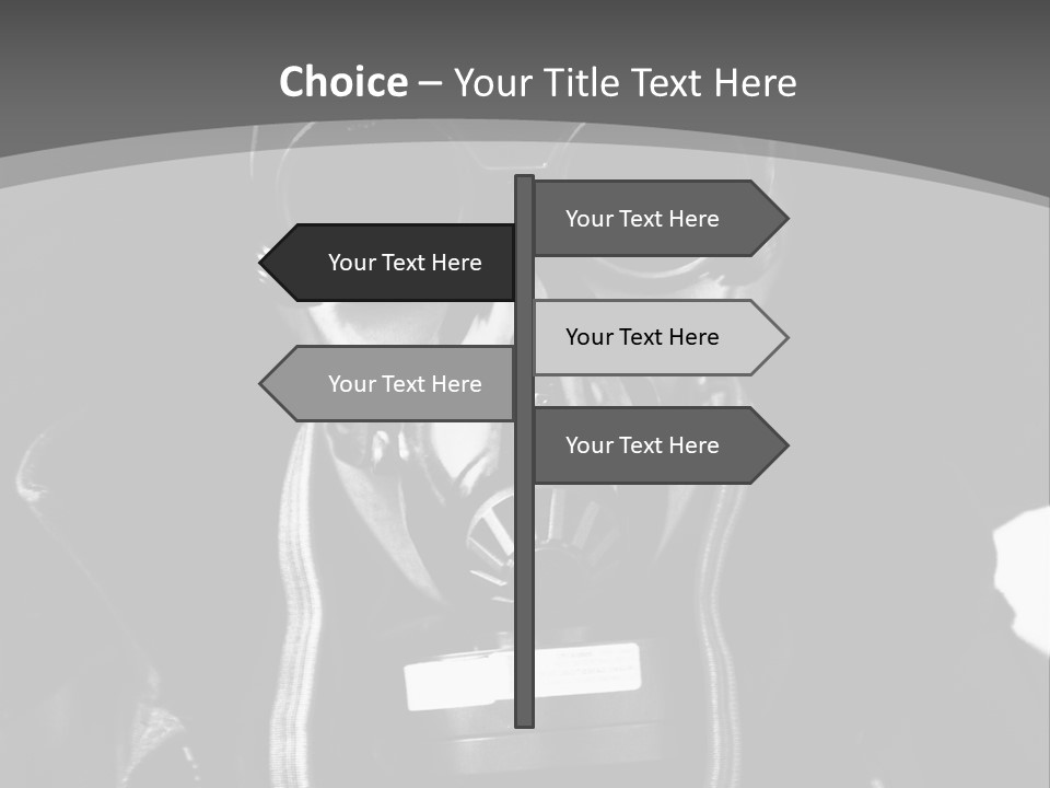 Fear Biohazard Maschera PowerPoint Template