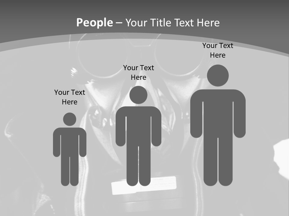 Fear Biohazard Maschera PowerPoint Template