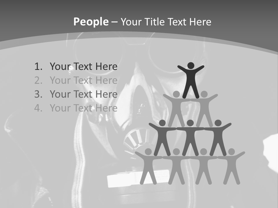 Fear Biohazard Maschera PowerPoint Template