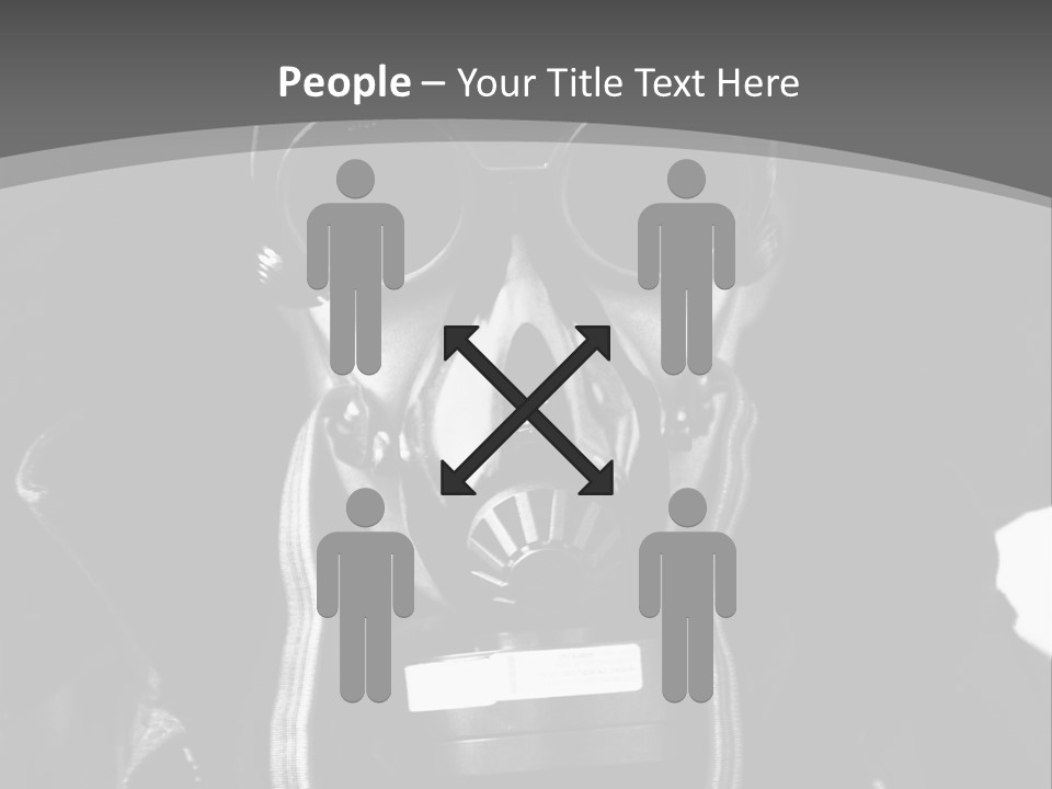 Fear Biohazard Maschera PowerPoint Template