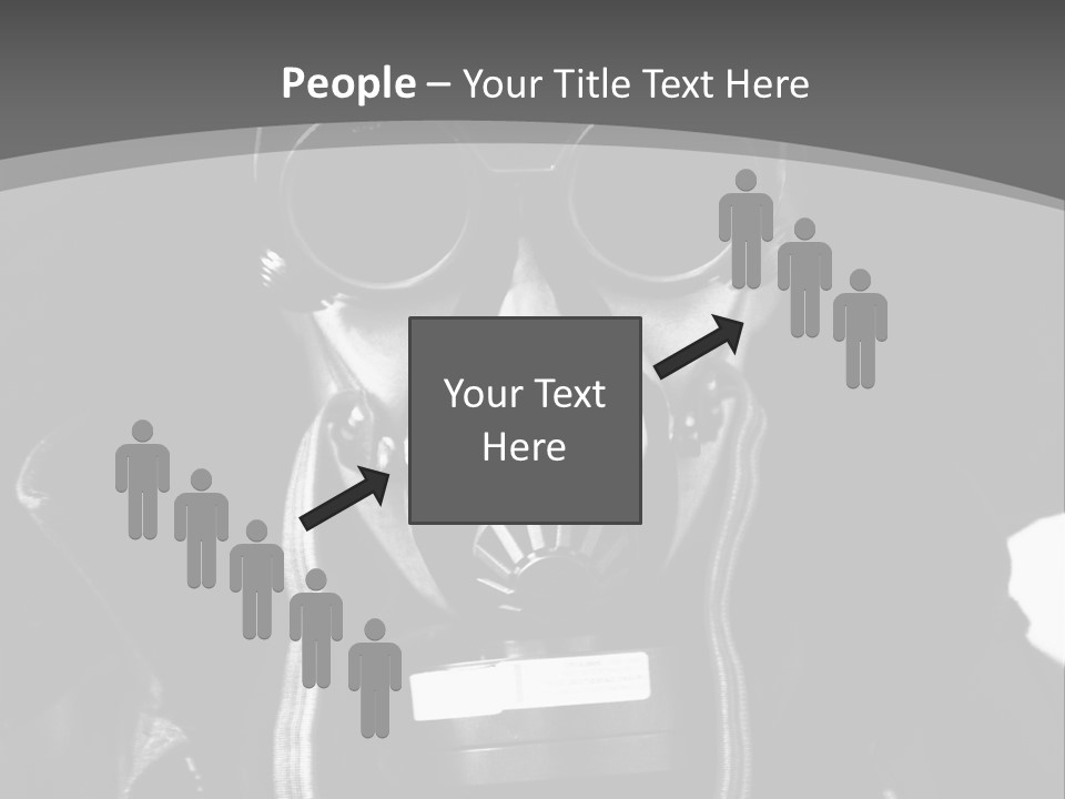 Fear Biohazard Maschera PowerPoint Template