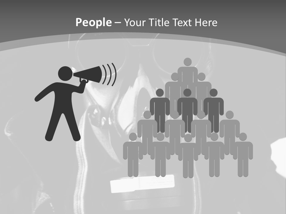 Fear Biohazard Maschera PowerPoint Template