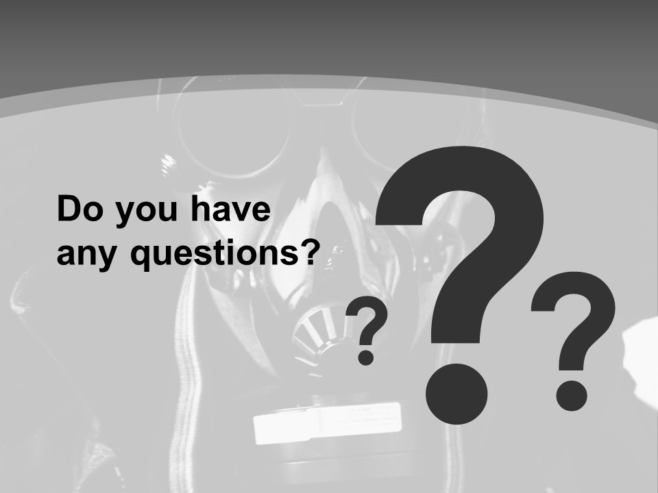 Fear Biohazard Maschera PowerPoint Template