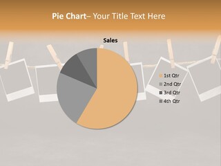 Frames Corkboard Orange PowerPoint Template