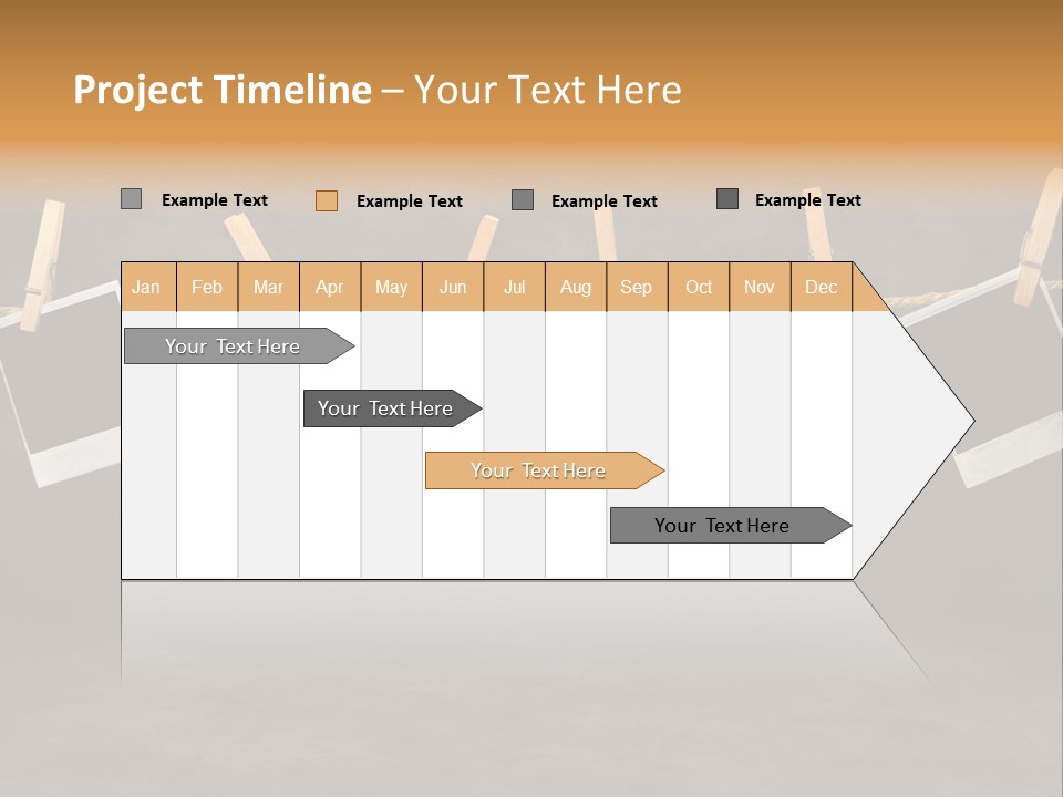 Frames Corkboard Orange PowerPoint Template