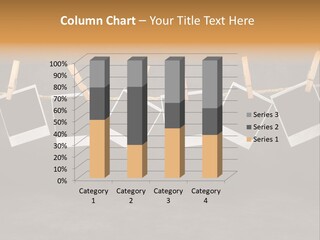 Frames Corkboard Orange PowerPoint Template