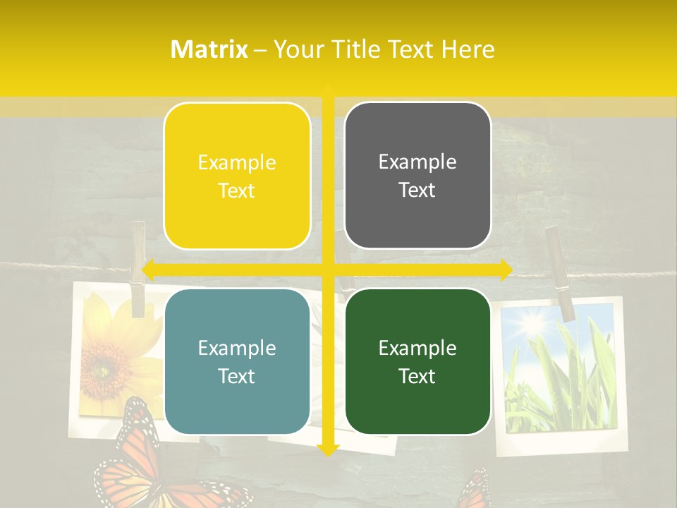 Rope Attach Grunge PowerPoint Template