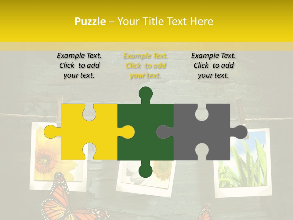 Rope Attach Grunge PowerPoint Template