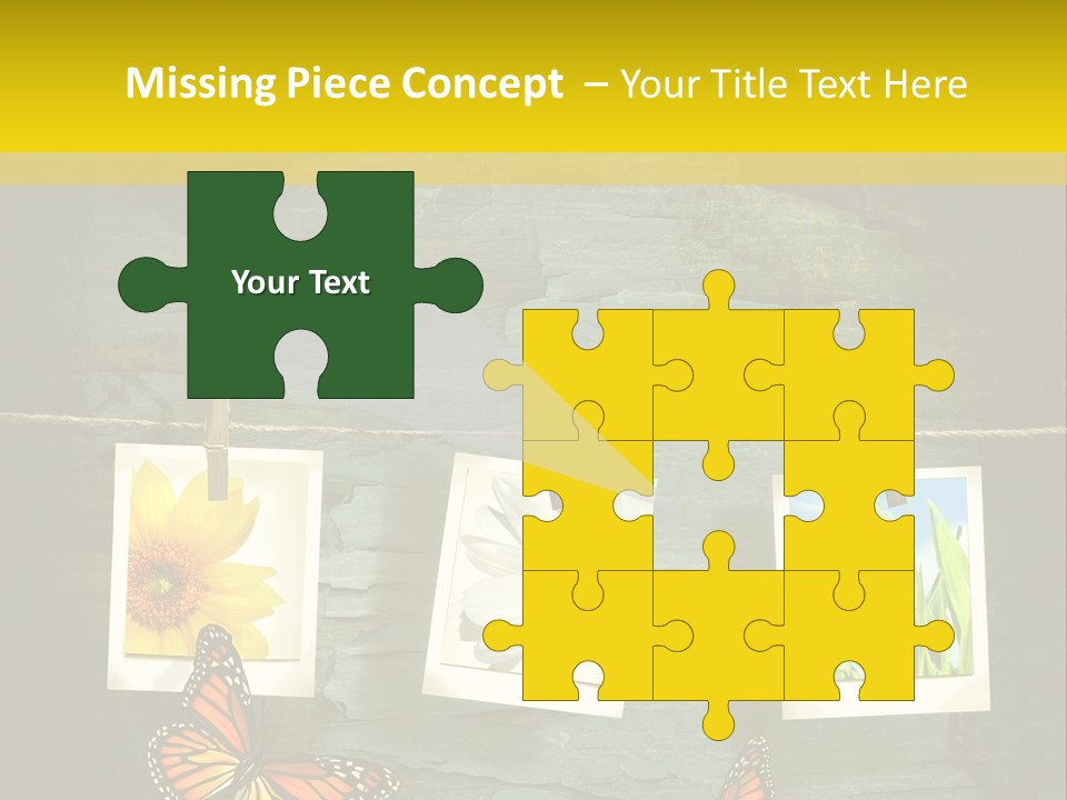 Rope Attach Grunge PowerPoint Template