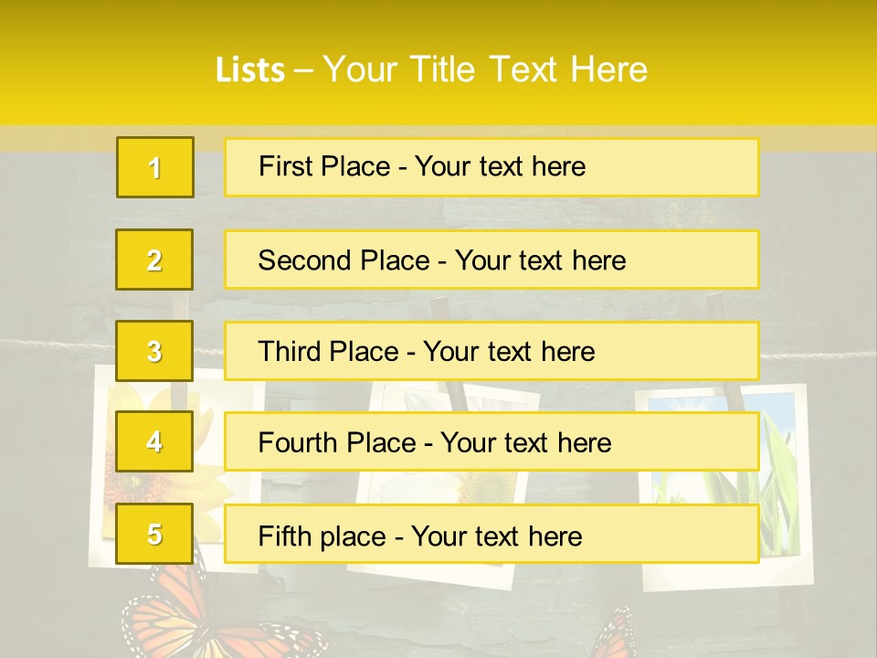 Rope Attach Grunge PowerPoint Template