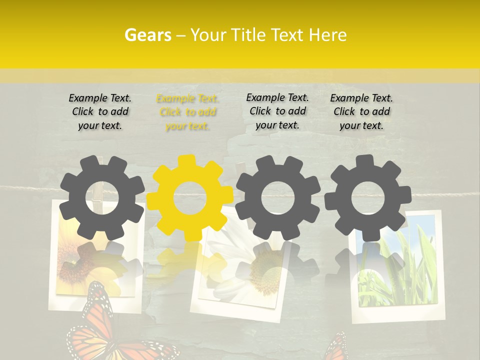 Rope Attach Grunge PowerPoint Template