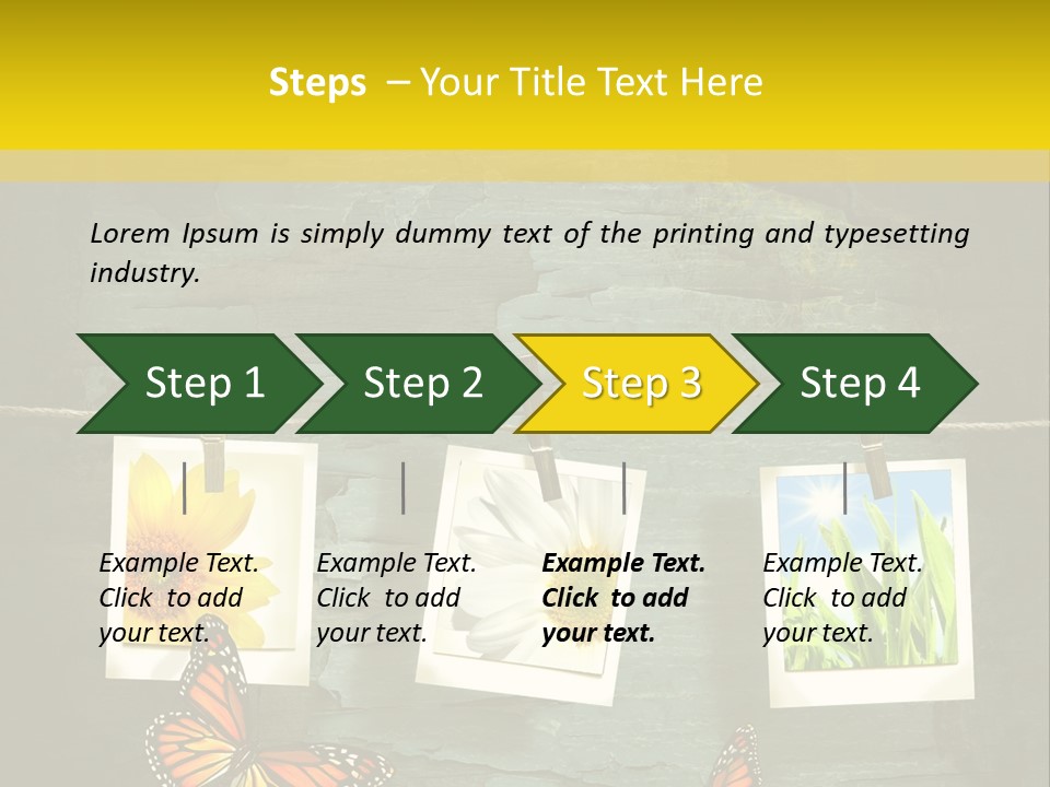 Rope Attach Grunge PowerPoint Template