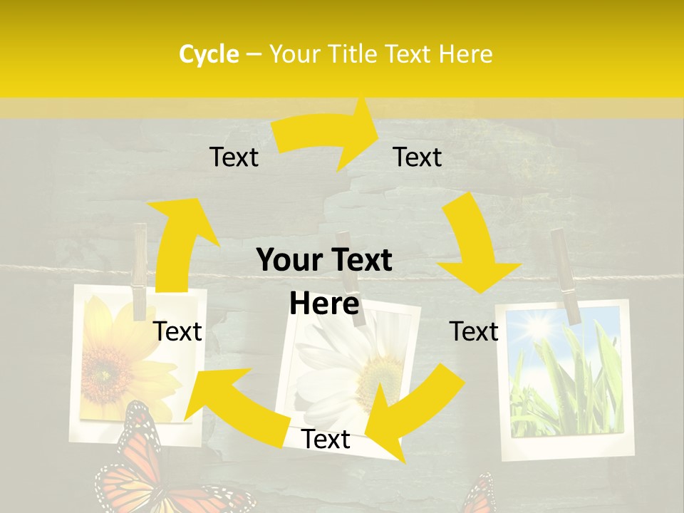 Rope Attach Grunge PowerPoint Template