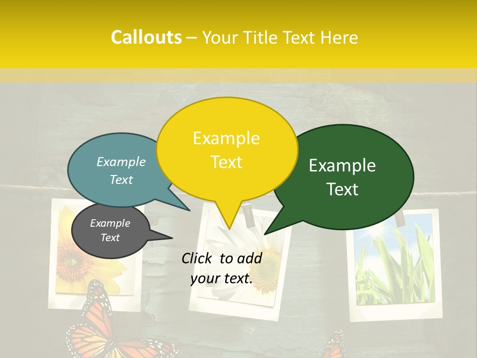 Rope Attach Grunge PowerPoint Template
