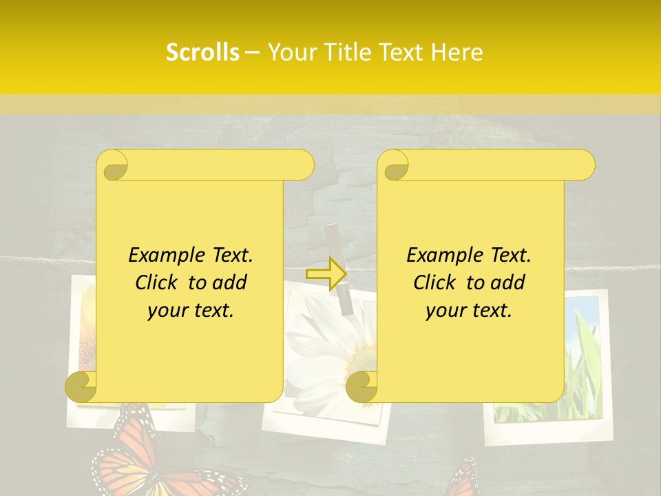 Rope Attach Grunge PowerPoint Template