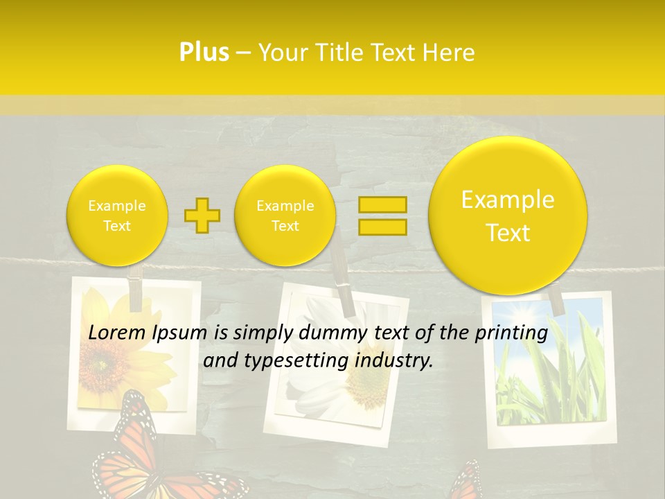 Rope Attach Grunge PowerPoint Template
