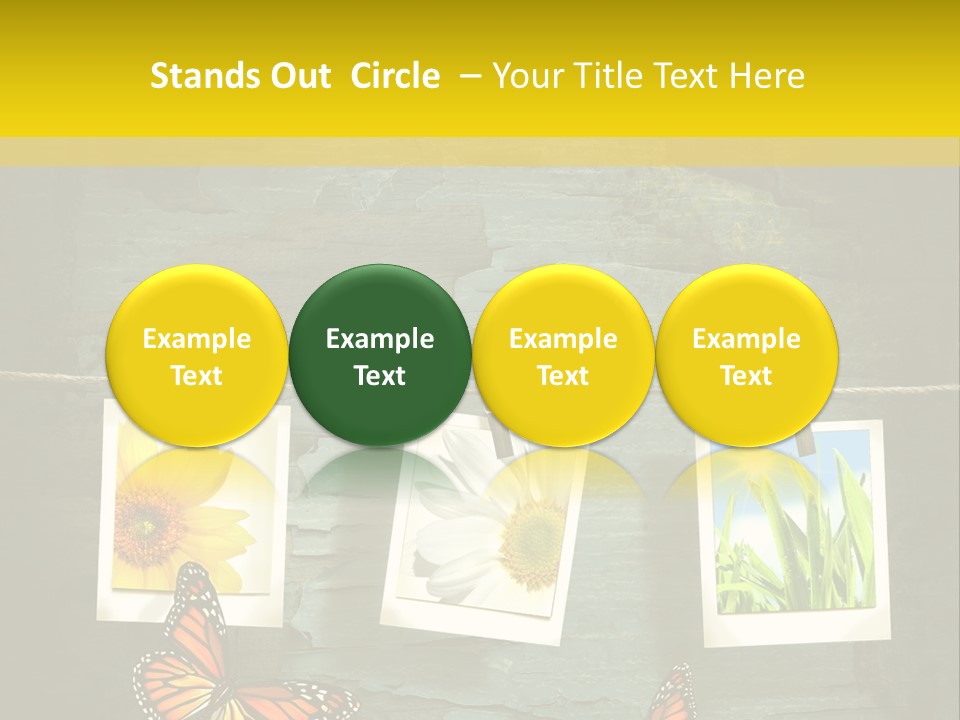 Rope Attach Grunge PowerPoint Template