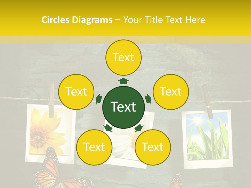 Rope Attach Grunge PowerPoint Template