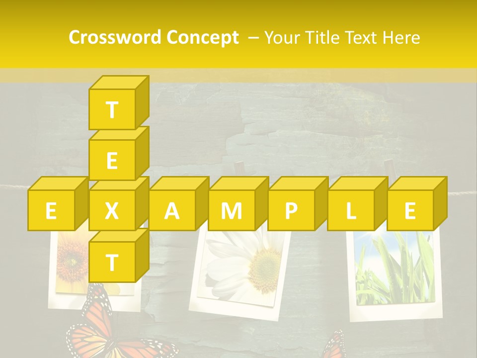 Rope Attach Grunge PowerPoint Template