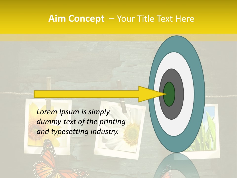 Rope Attach Grunge PowerPoint Template