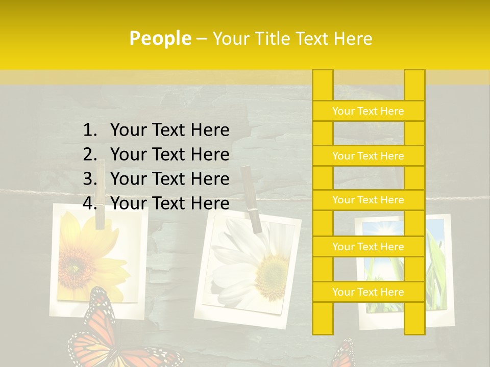 Rope Attach Grunge PowerPoint Template