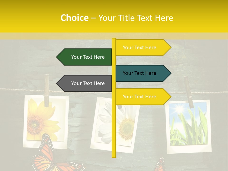 Rope Attach Grunge PowerPoint Template
