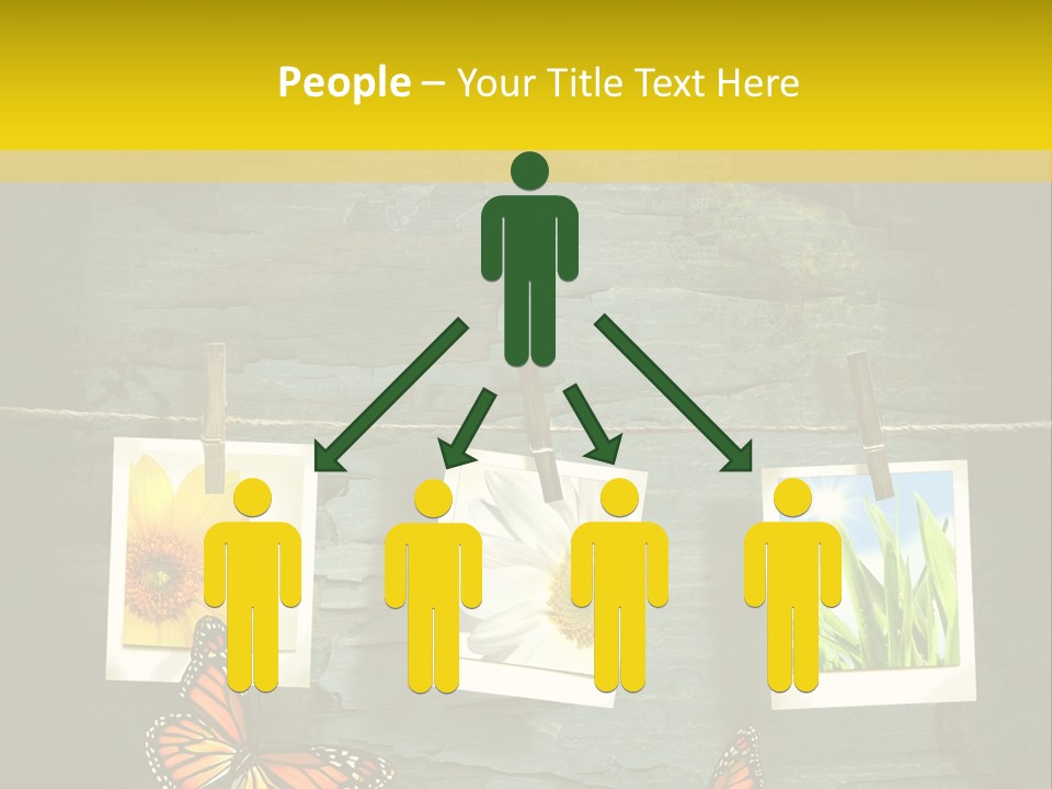 Rope Attach Grunge PowerPoint Template