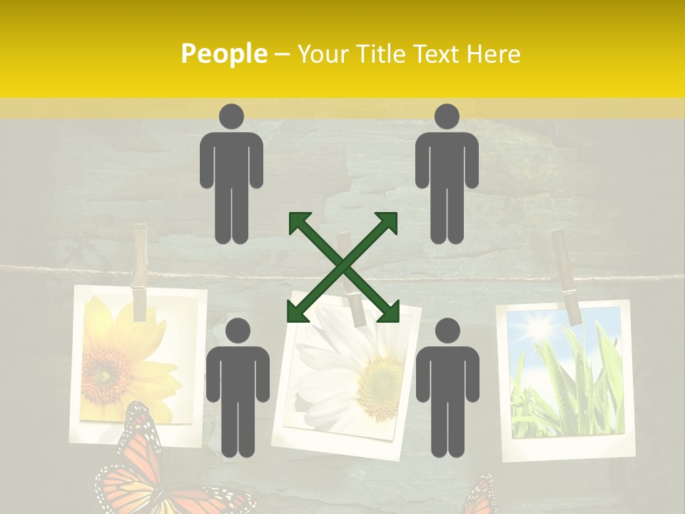 Rope Attach Grunge PowerPoint Template